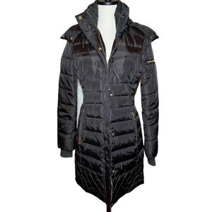 Sam Edelman Women’s Coat Faux Fur Trim Parka Size S